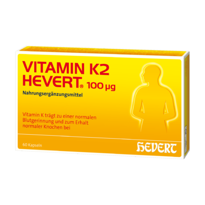 Neu von Hevert: Vitamin K2 Hevert 100 μg für Knochengesundheit und Blutgerinnung