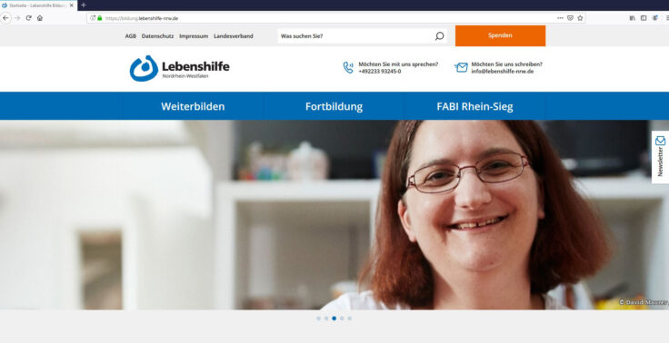 Neue Webseite für die Lebenshilfe Bildung NRW gGmbH online