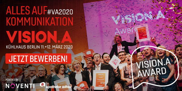 VISION.A 2020: Mit Early-Bird-Ticket 300 Euro sparen / VISION.A Award und Mediabudget sichern