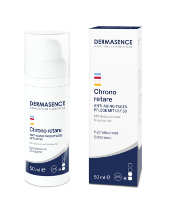 Mit neuen Produkten – DERMASENCE Chrono retare für trockene, reife Haut in und nach den Wechseljahren
