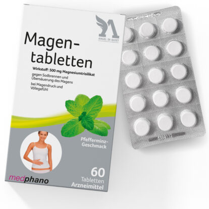 Magentabletten mit Magnesiumtrisilikat – Effektive Hilfe bei Sodbrennen, Übersäuerung und Völlegefühl